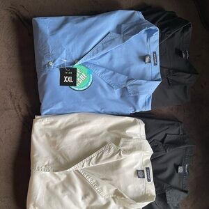 XXL Rivers End Easy care series 1Blue, 2Black, and 1white  Ladies dress Shirts